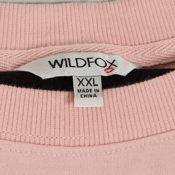 Wildfox, Coffee & Sunshine pink and red sweatshirt, size XXL - Picture 5 of 7